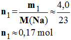 n1 = 0,17 mol