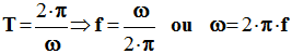 pulsation et fr�quence