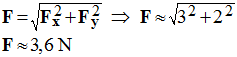 F = 3,6 N