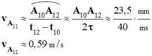 v A11 = 0,59 m / s