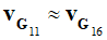 v G11 = v G18