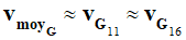 v moy G = v G11 = v G18