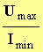 Umax / Imin