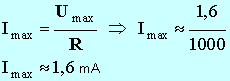 Imax = 1,6 mA