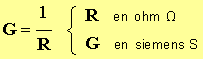 G = 1 / R