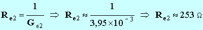 Re2 = 253 ohm
