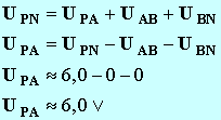 U PA = 6,0 V