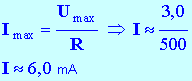 I = 6,0 mA