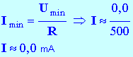 I = 0,0 mA
