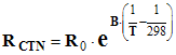 R CTN formule théorique